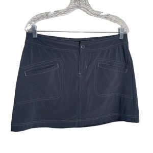 Prana Skirt Women's 6 Gray Mini Short Athletic Lined Active Skort